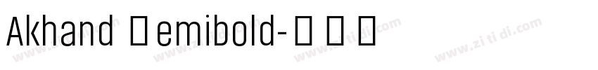 Akhand Semibold字体转换